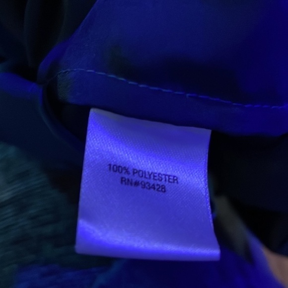 Kristin Davis Small Ombré Women's Blue Dress Short Sleeve EUC A-Line Knee Length - Picture 7 of 8